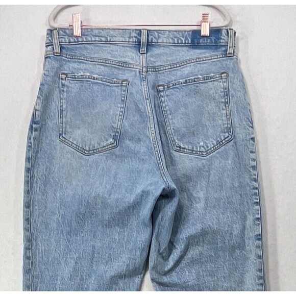 Abercrombie Fitch Jeans Women 32 Blue 90s Straight Ultra High Rise Curve Love - Picture 5 of 12